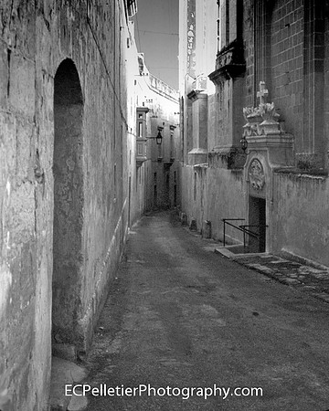 Silent City street, Mdina, Malta