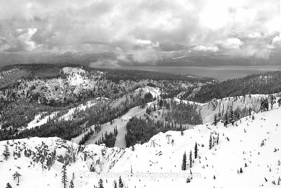 Towards Lake Tahoe from Squaw Valley